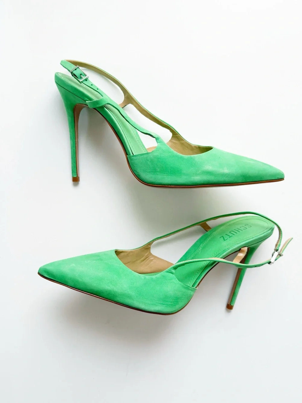 Schultz Boris Slingback Pump in Green | 10